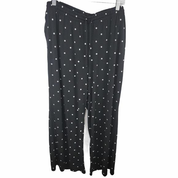 LANE Bryant Polka dot Wide Leg Pants Size 14/16 - Picture 1 of 5